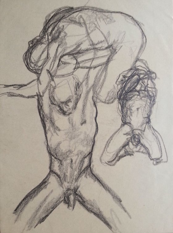 Sketches of a male nude