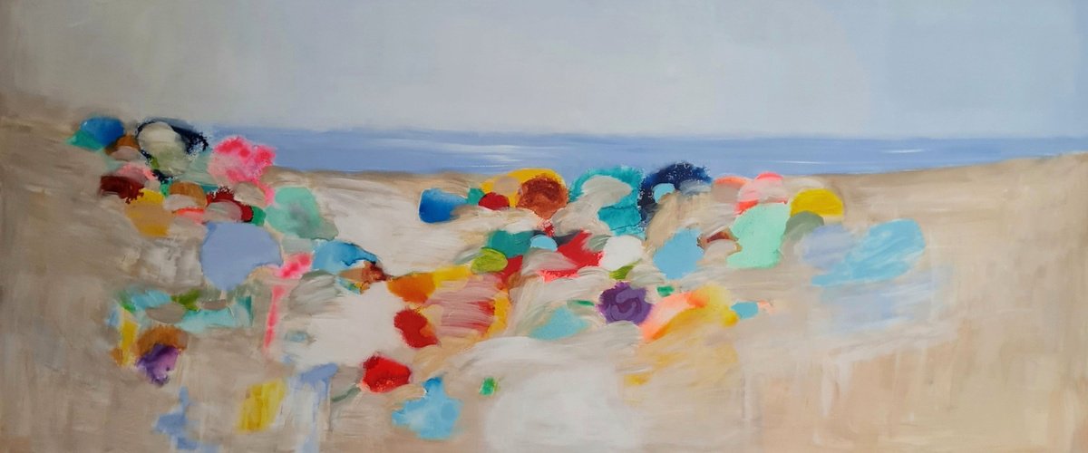 Long Beach By Wioletta Gancarz, 71 X 31, Artwork For Sale On Artfinder