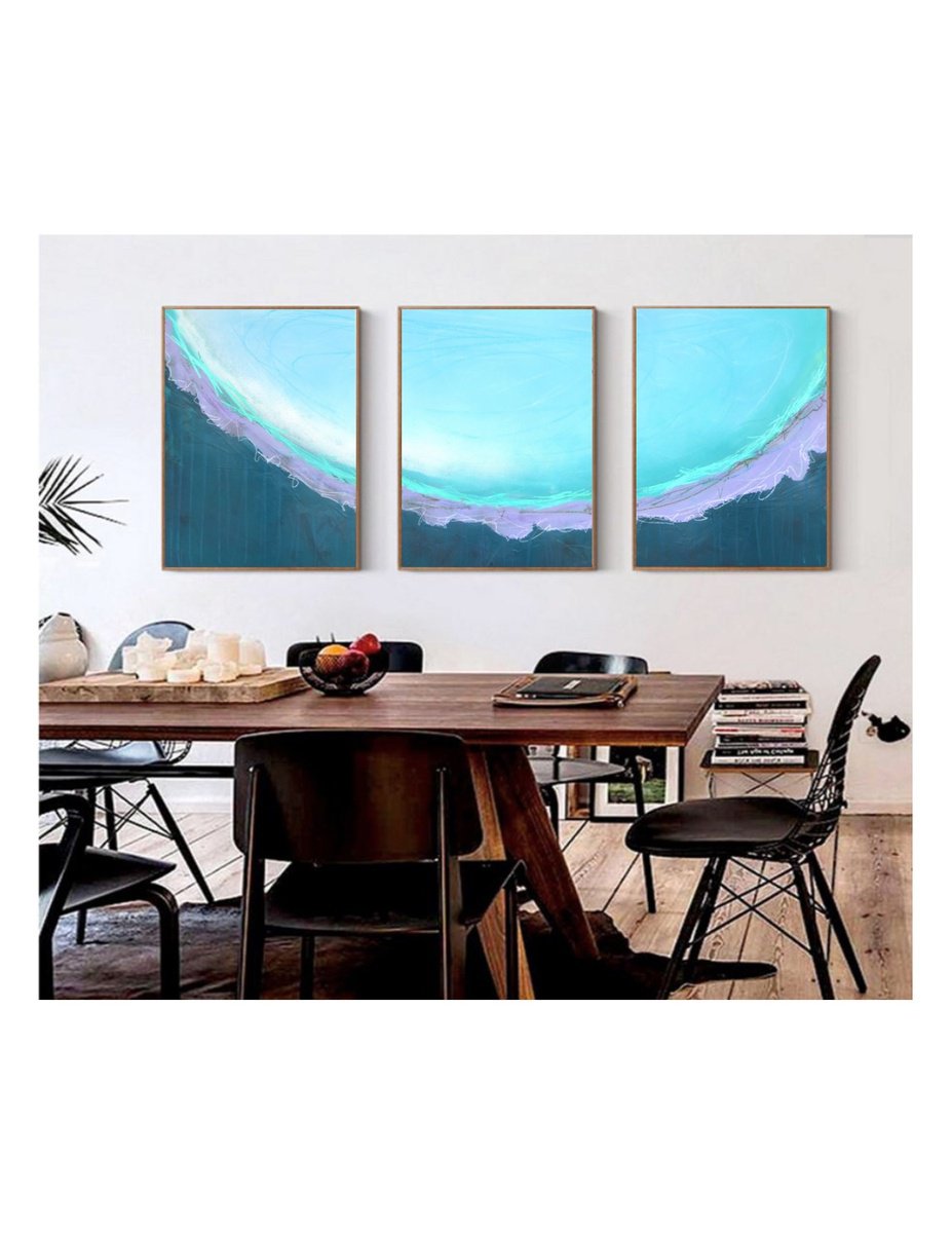 Organic Landscape Painting By Kimberlee Rocca, 54 X 24", Charged Xi, Original Artwork