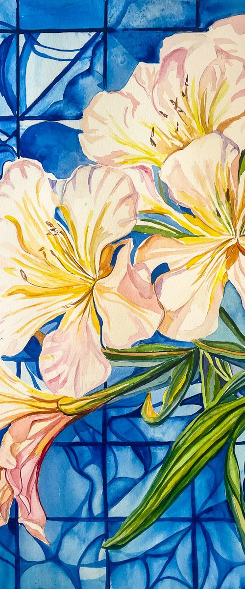 Light Pink Oleander by Irina Kurganskaya