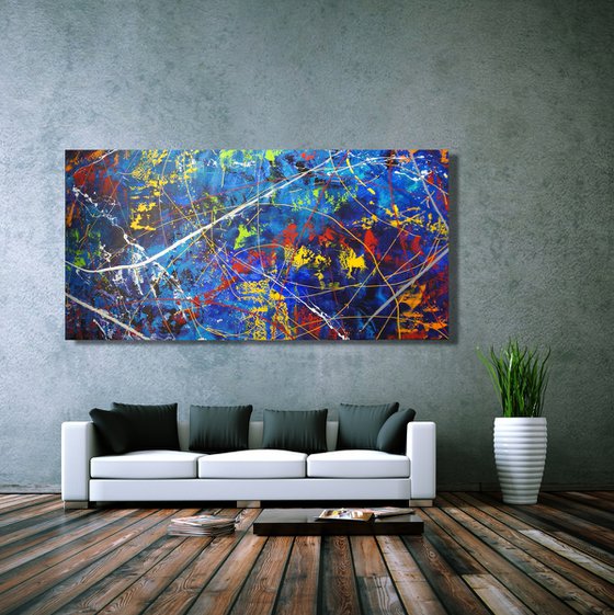 Time-lapse Journey Through A Brilliant Mind (200 x 100 cm) XXXL (80 x 40 inches)