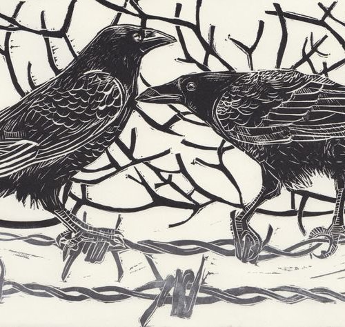 Two Ravens by Georgia Flowers