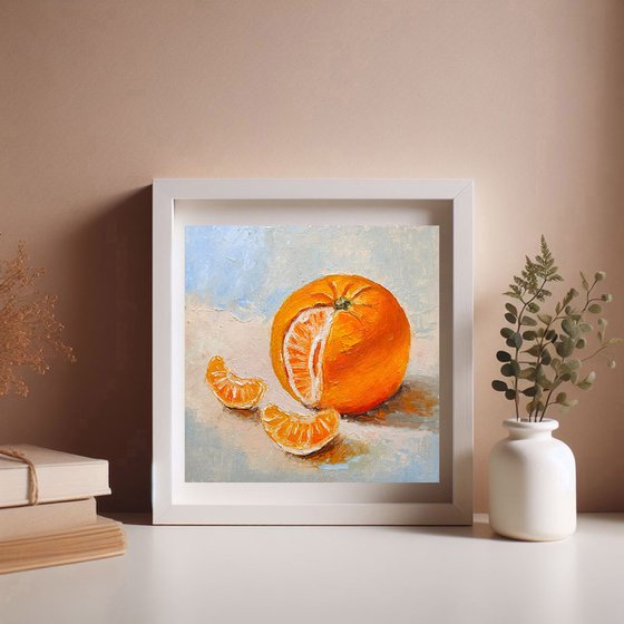 Still life with tangerine