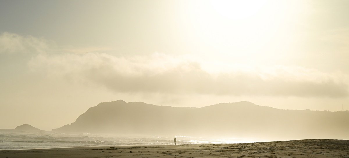 Impressionistic Landscape Photograph By Sergio Capuzzimati, 33 X 16", The Silent Hour, Original Artwork