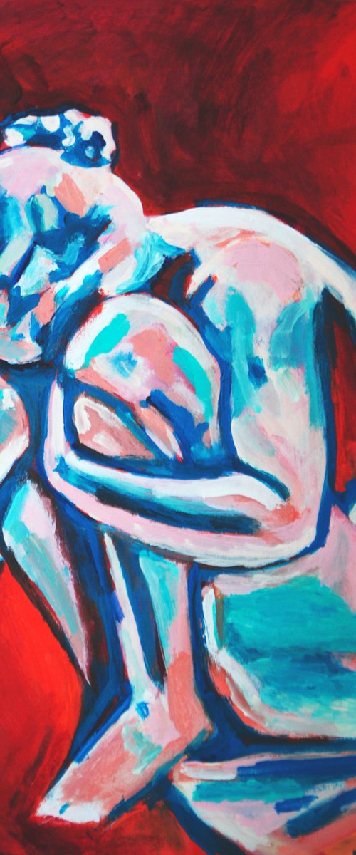 Nude  / 50 X 35 cm by Alexandra Djokic