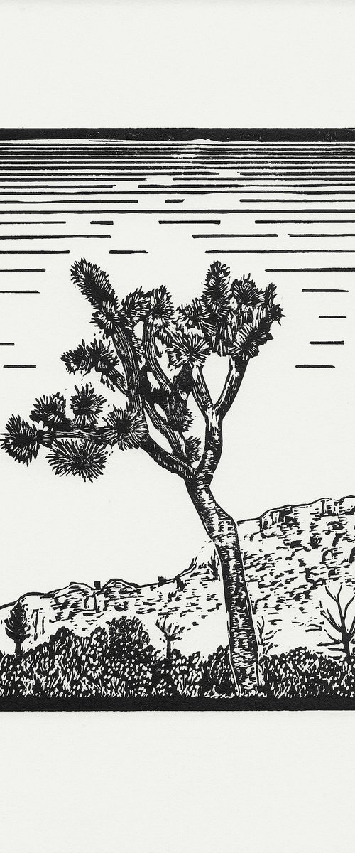 Lone Joshua Tree by The Inkery