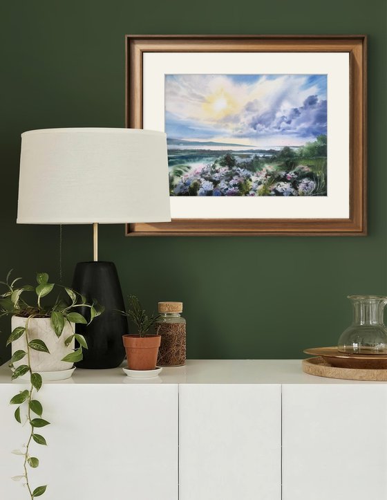 Sunset on the Samara River