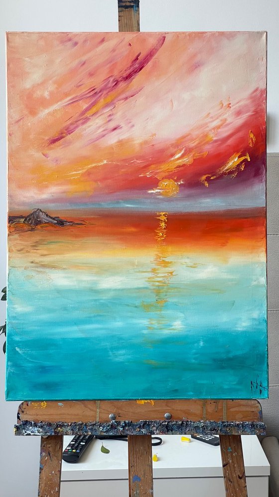 Peach sunset