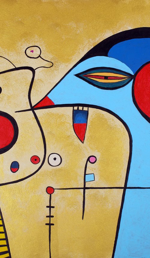 Meeting with a mentor (inspired by Joan Miró) by Kosta Morr