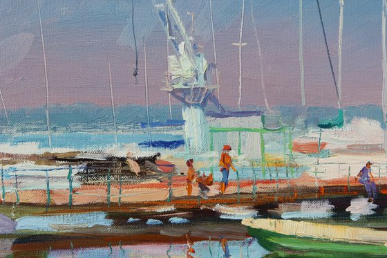 At the yacht club