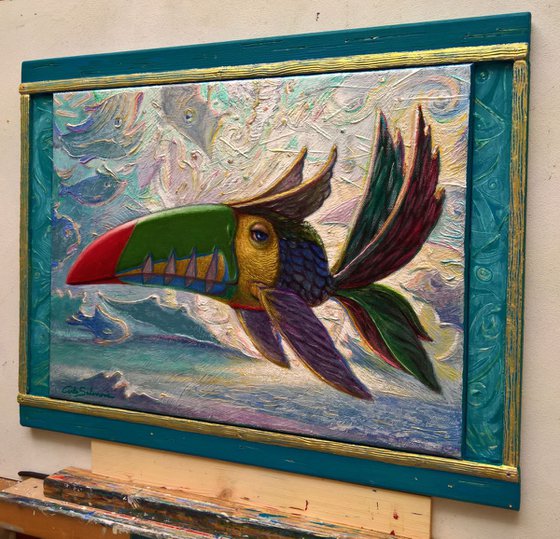 THE TOUCAN FISH - (framed)
