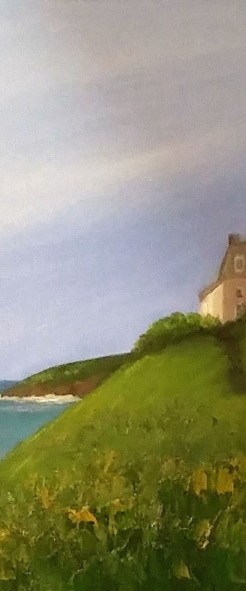 Porthleven Coastal path, Cornwall. by Victoria Clothier
