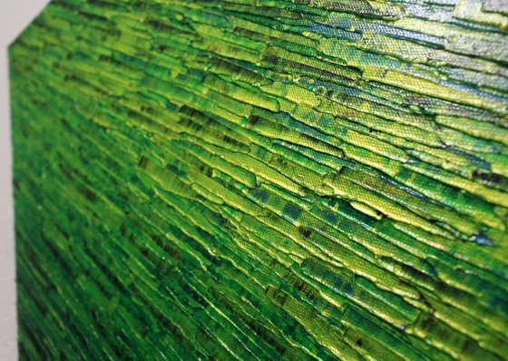 iridescent green knife texture