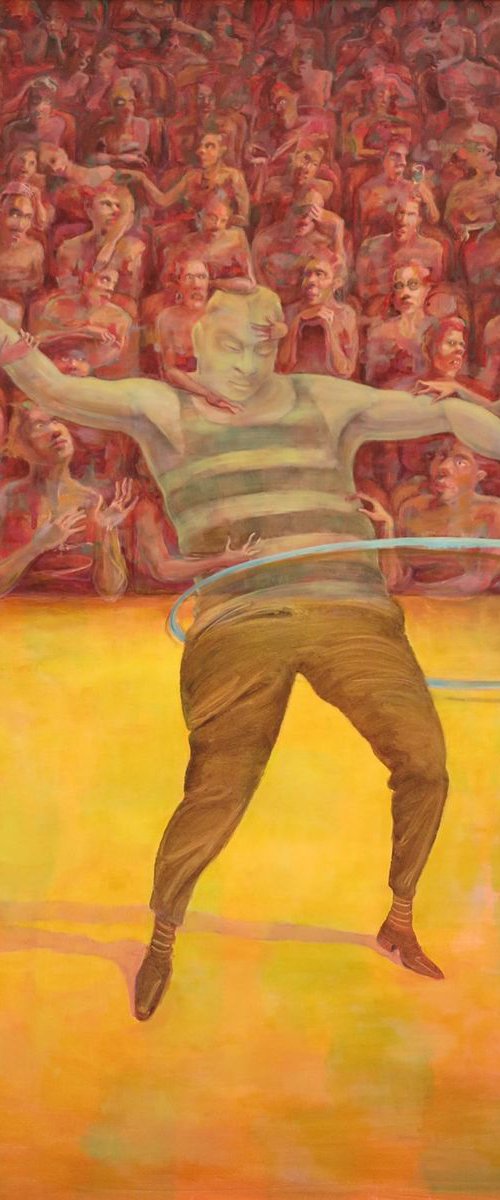 Francis Bacon Hula Hooping by Egle Colucci