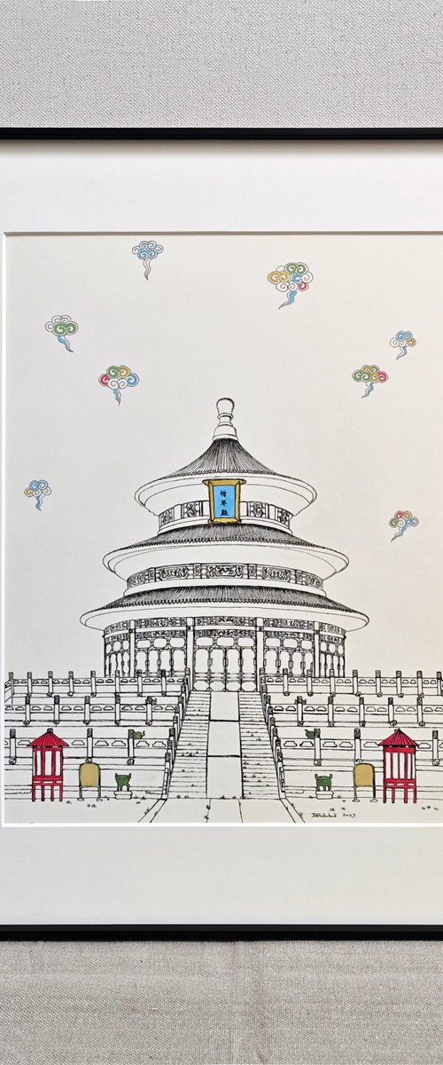 Temple of Heaven No.4  ( Original ) by Yuan Hua Jia