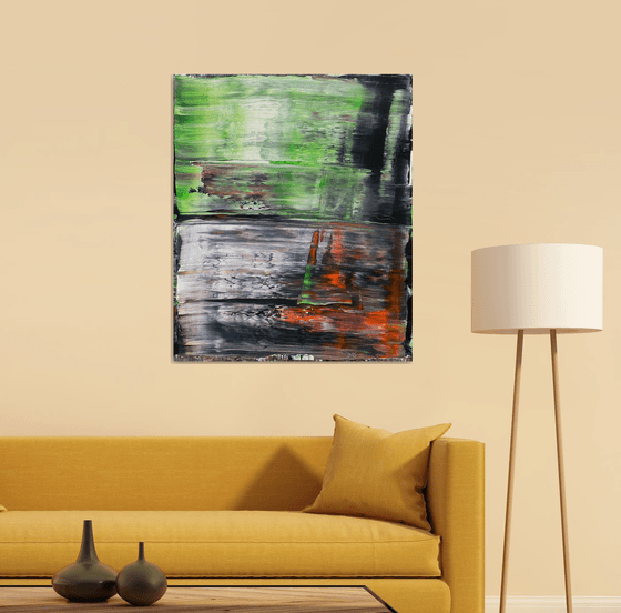 "Pretty Toxicity" - Original PMS Abstract Acrylic Painting On Canvas - 30" x 36"