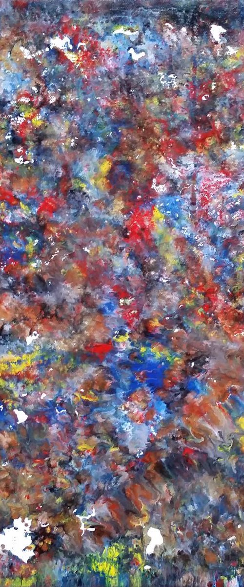 "Fluid No. 5" Original Abstract Fluid Painting by Alexandra Romano