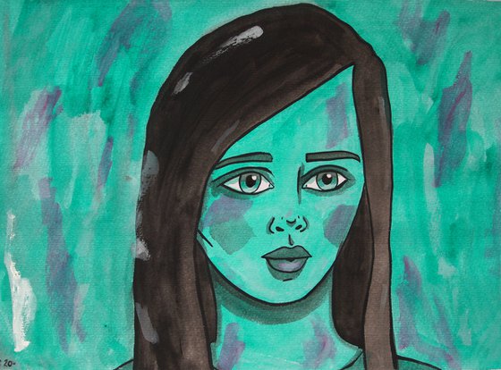 Turquoise Portrait