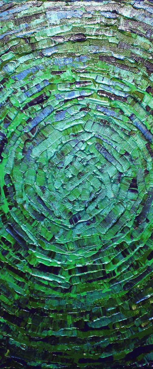 Shine of iridescent green purple glow by Jonathan Pradillon