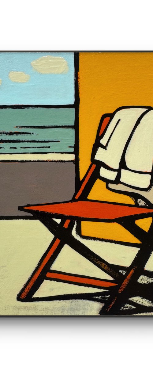 Painting "Empty Chair in The Morning" by Daria Baklykova