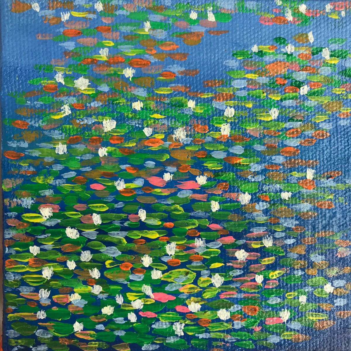 Water lilies !! Miniature painting !! Mother