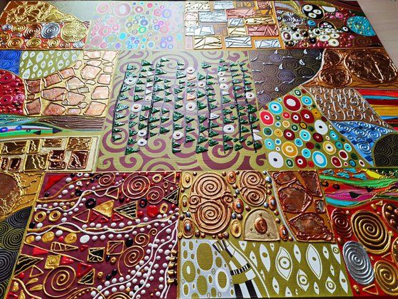 Tree of Life. Klimt abstract