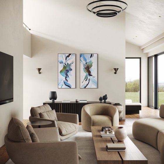 Above The Sky, Below The Sea Diptych