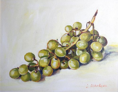 Grapes - Unframed by Irina Ushakova