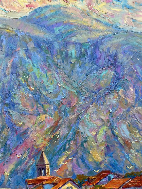 "Evening in the mountains"