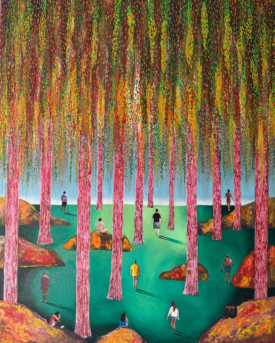 Stefano Pallara | Original  Painting | Let Go Or Be Dragged N.3 | 81 X 101Cm | Artwork For Sale On Artfinder