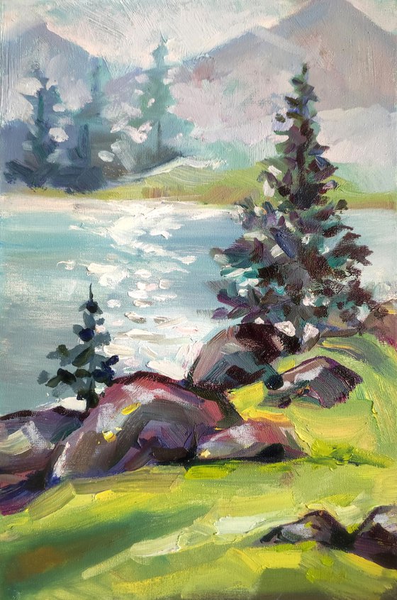 Mountain River Landscape
