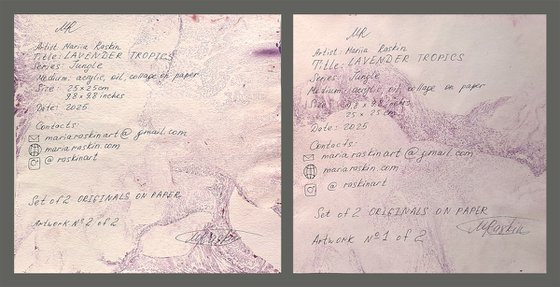 Set of 2 «Lavender Tropics»