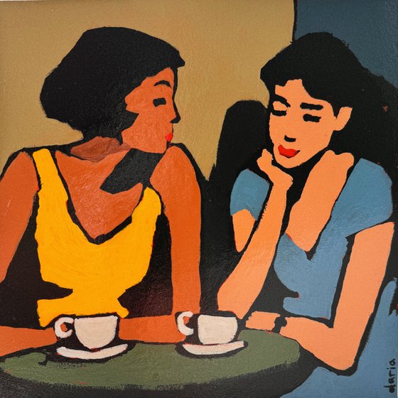 Gossip Girls. Original Painting