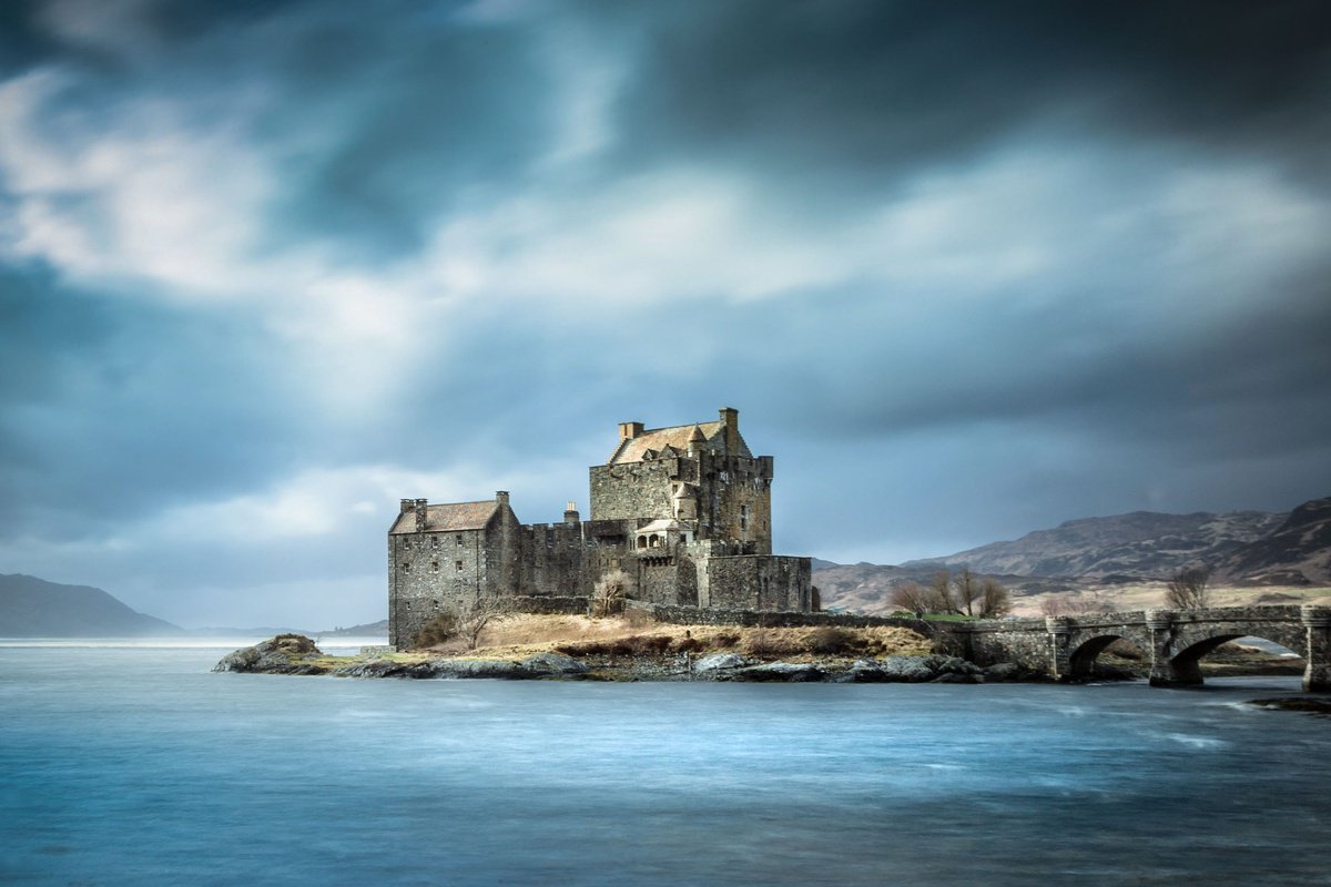 Impressionistic Landscape Photograph By Lynne Douglas, 34 X 24", Eilean Donan Castle, Original Artwork