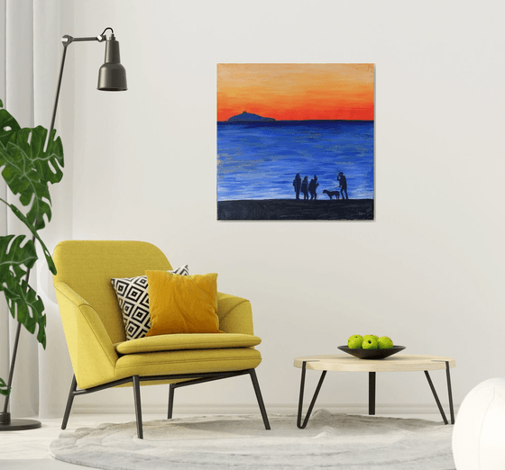 Sunset on the beach
