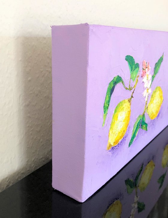 Lemons and flowers