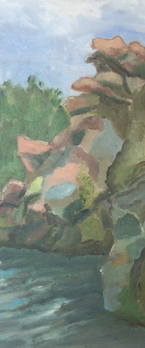 Carrigfoyle Quarry, Ireland by Julian Lovegrove Art