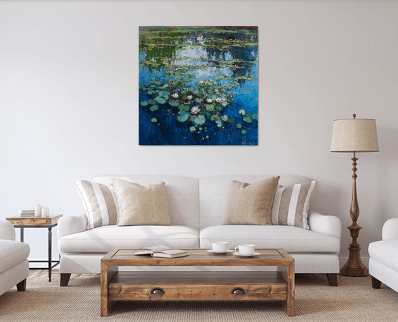 Water Lilies Oil painting by Anastasiia Valiulina | Artfinder