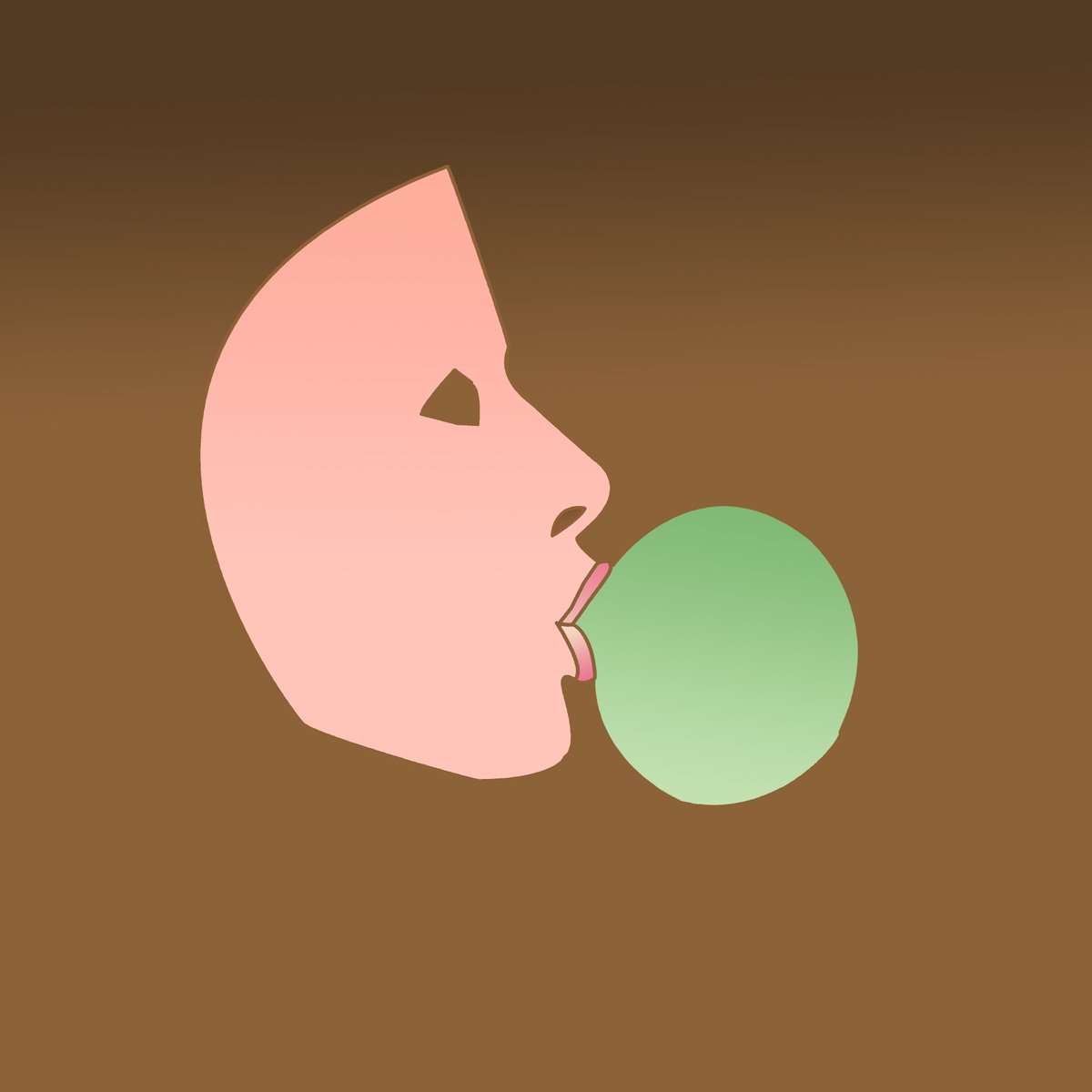 Urban And Pop Portrait Print By Artworks By Rina Mualem, 10 X 10, The Mask, Original Artwork