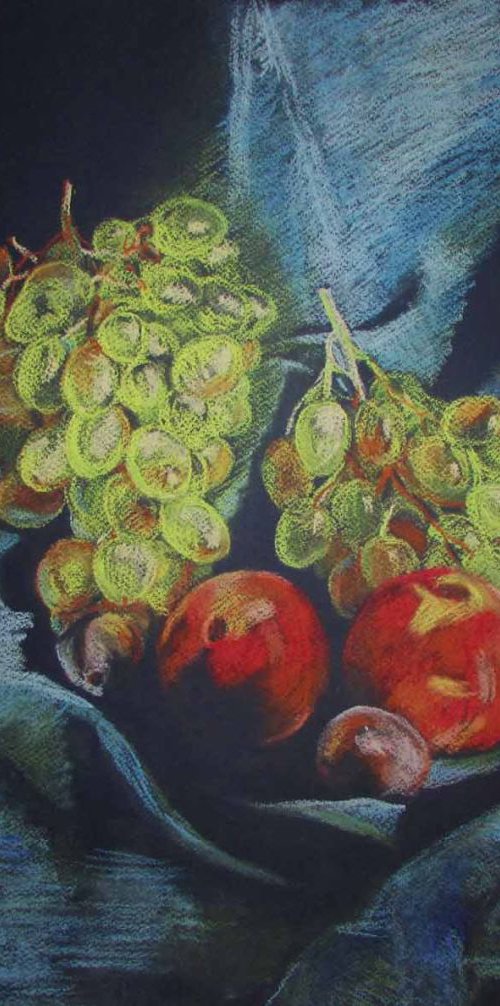 Grapes and Peaches by Kateryna Bortsova
