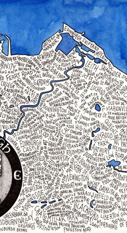 Edinburgh Word Map by Terri Smith