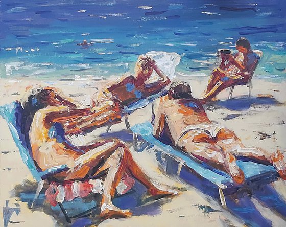 sunbathers