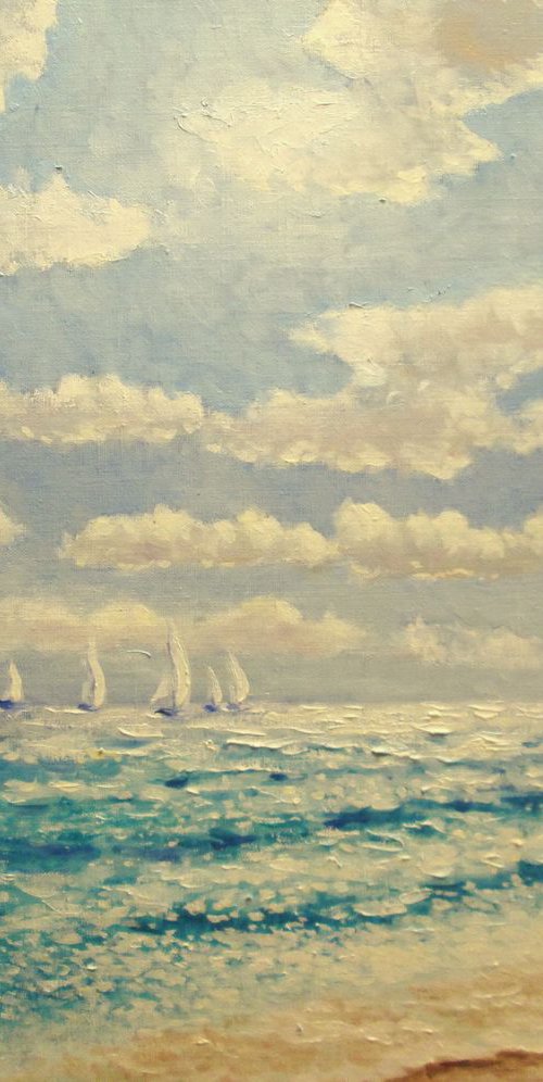 Faster than the wind 60х50 сm by Oleh Rak