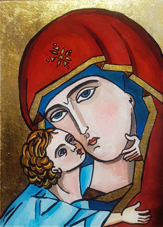 The Blessed Virgin Mary with Baby Jesus in Her Arms