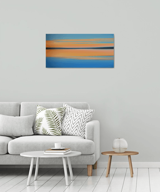 Orange into Blue - Seascape