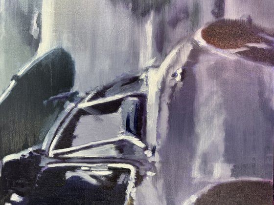 SOUL RIDE 911 OIL ON CANVAS 80x80cm