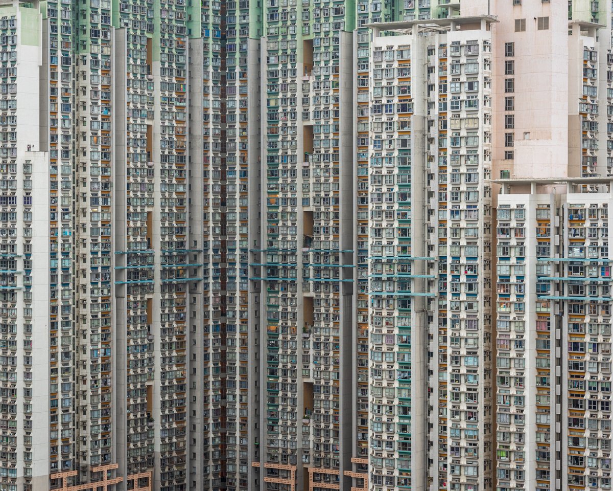 Photorealistic Cityscapes Photograph By Serge Horta, 36 X 24", Sheer Urbanism Xiii, Original Artwork