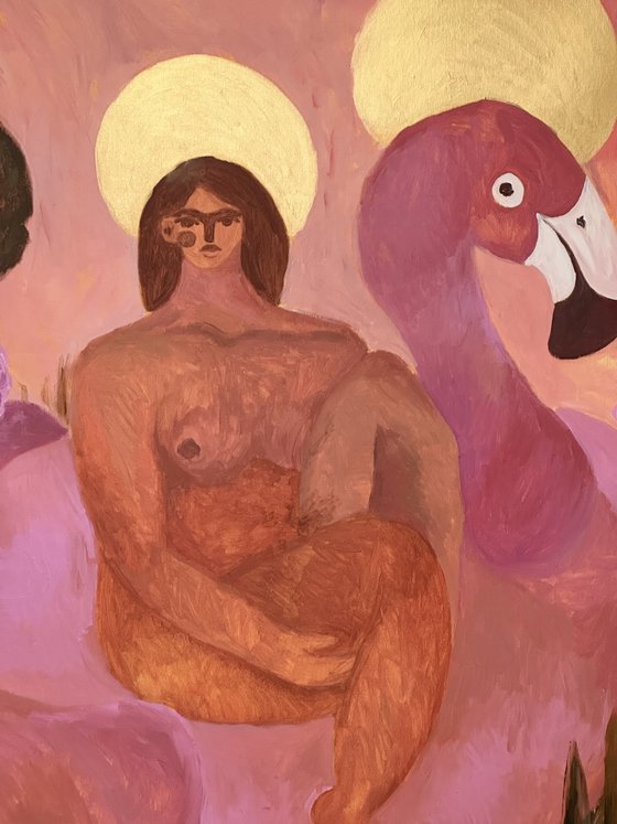 Virgin Maria in the Garden