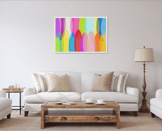 Abstract а rainbow of emotions artmodern