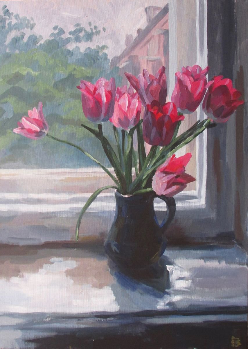 Tulips by Kateryna Bortsova